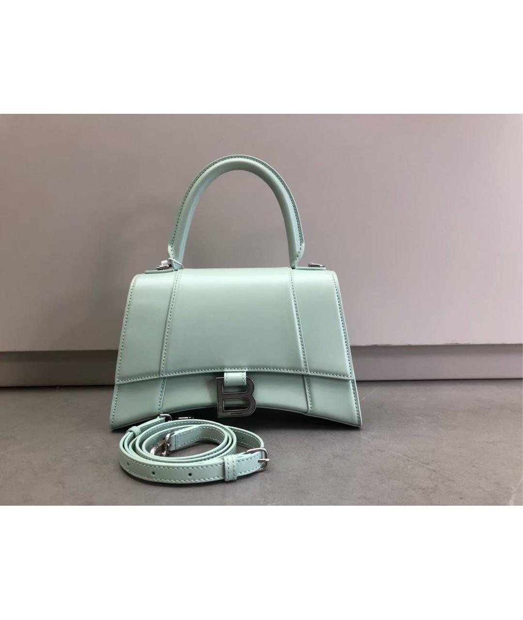 BALENCIAGA Зеленая кожаная сумка через плечо, фото 2