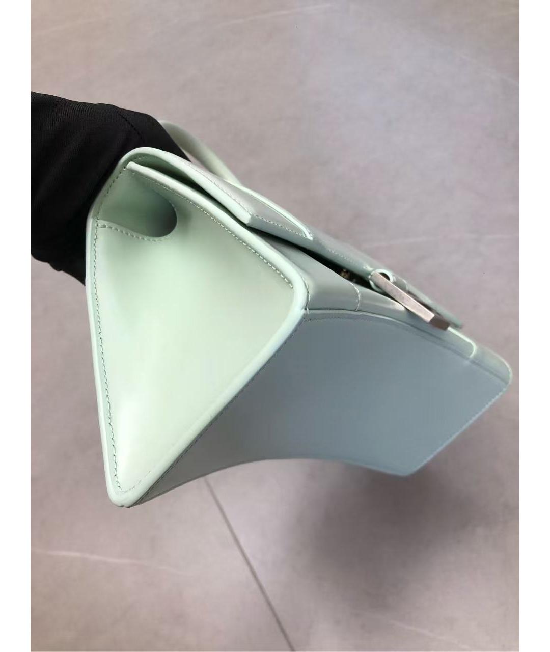 BALENCIAGA Зеленая кожаная сумка через плечо, фото 7