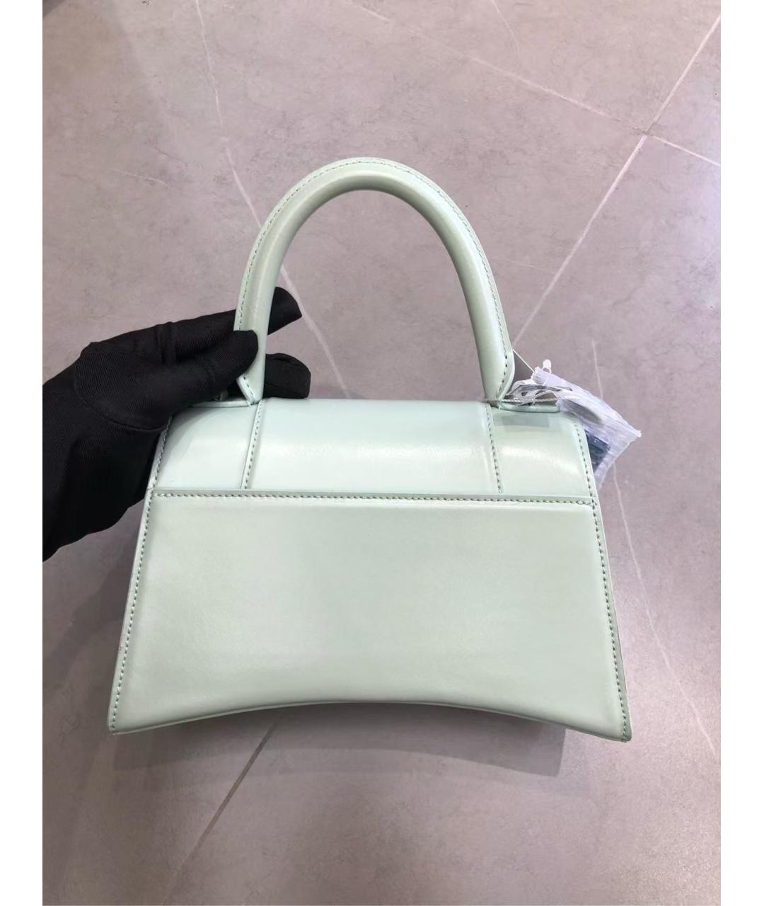 BALENCIAGA Зеленая кожаная сумка через плечо, фото 3