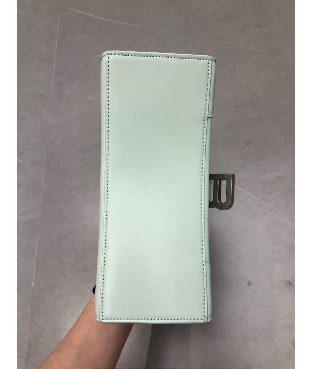 BALENCIAGA Зеленая кожаная сумка через плечо, фото 5