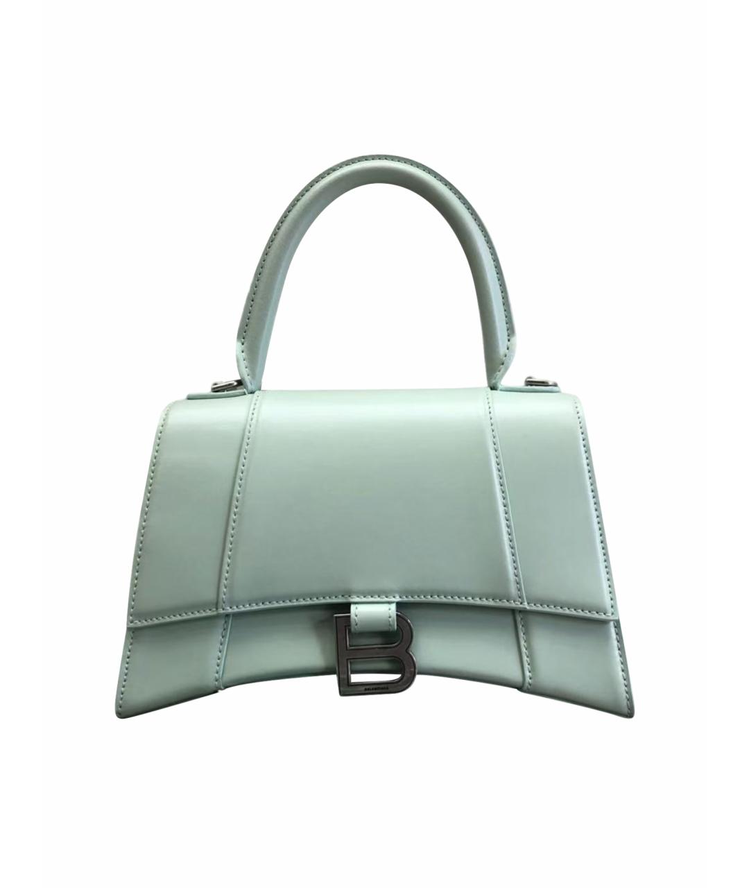 BALENCIAGA Зеленая кожаная сумка через плечо, фото 1