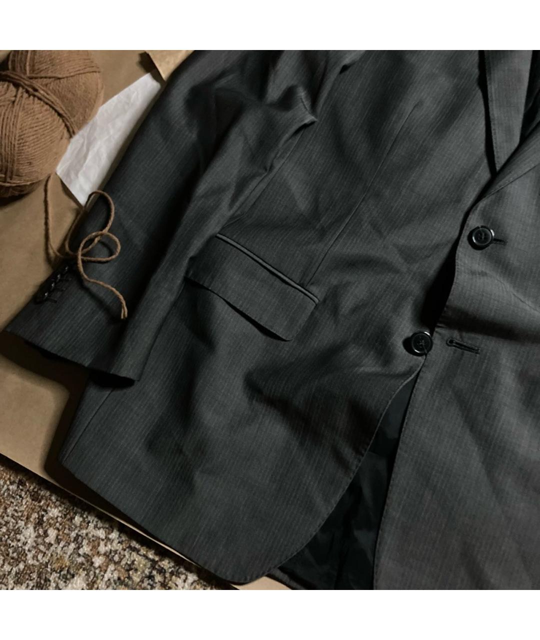 ZZEGNA Антрацитовый шерстяной пиджак, фото 3