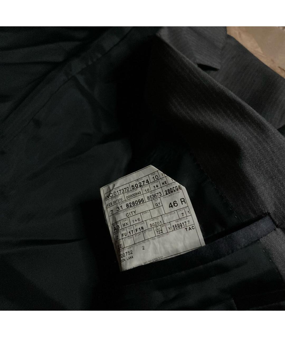 ZZEGNA Антрацитовый шерстяной пиджак, фото 7