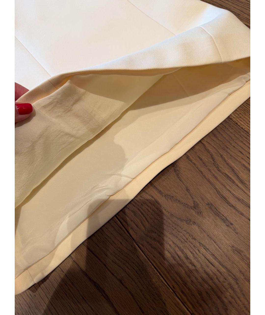 CHRISTIAN DIOR Белое шерстяное коктейльное платье, фото 3