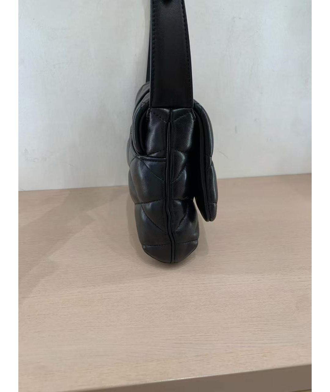 SAINT LAURENT Черная кожаная сумка через плечо, фото 5
