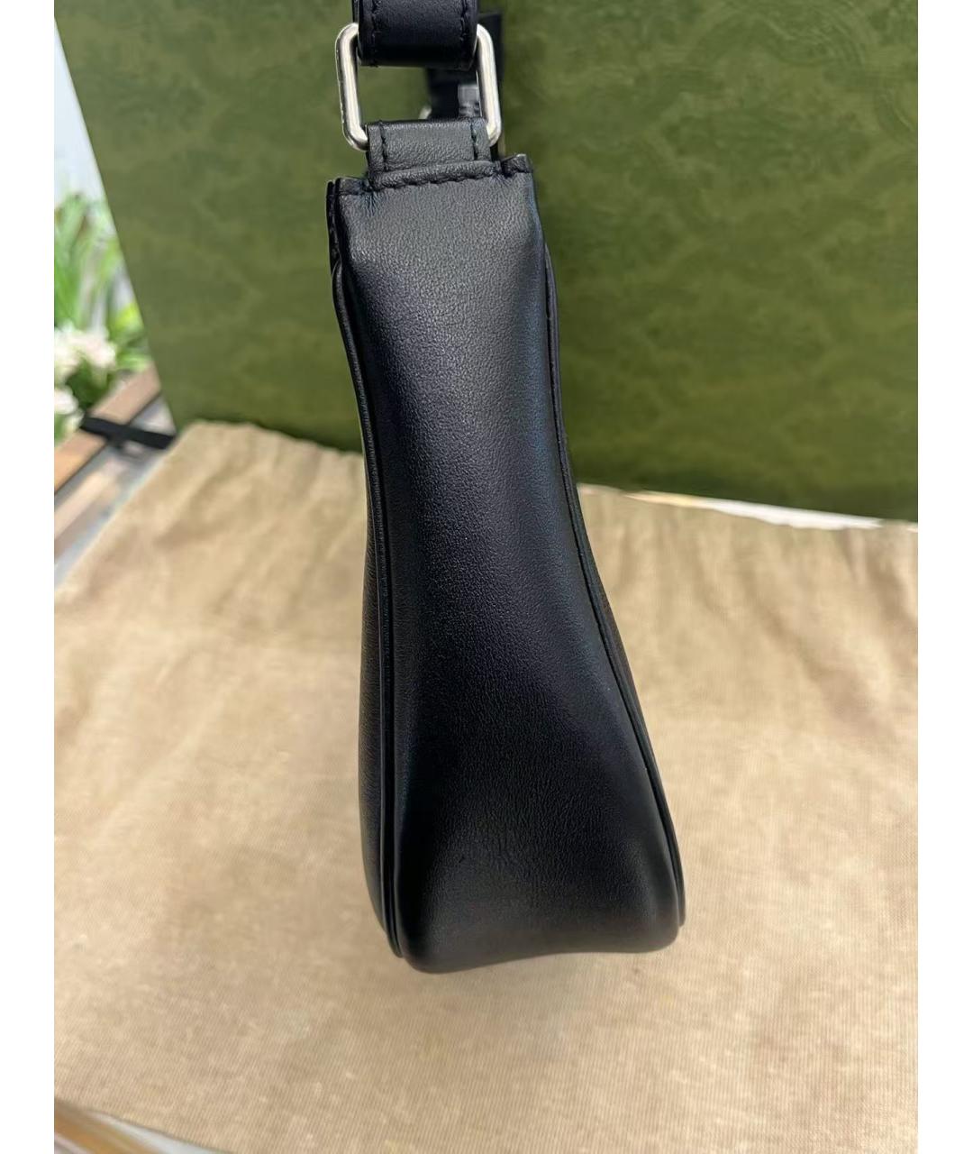 CELINE Черная кожаная сумка через плечо, фото 4