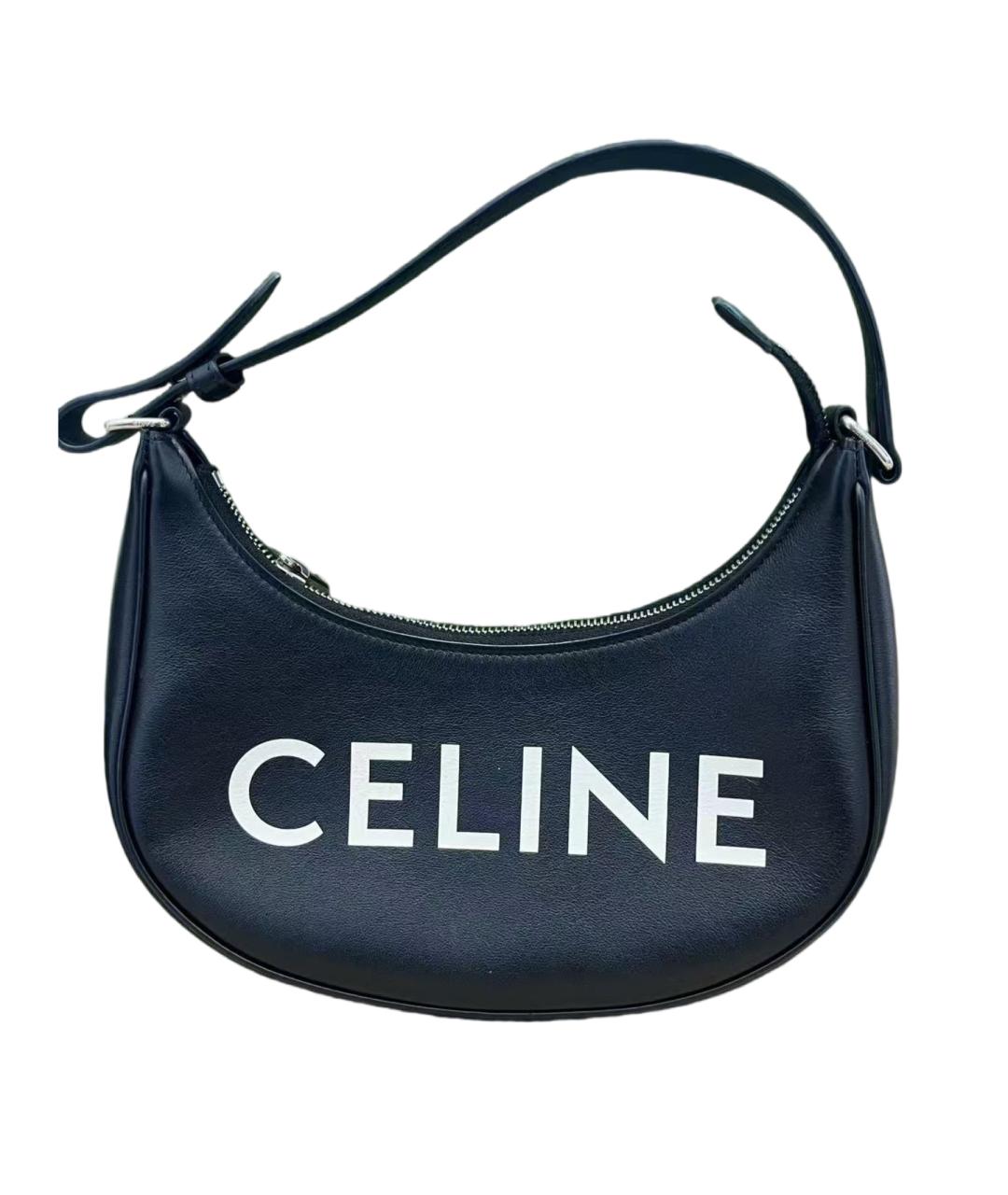 CELINE Черная кожаная сумка через плечо, фото 8