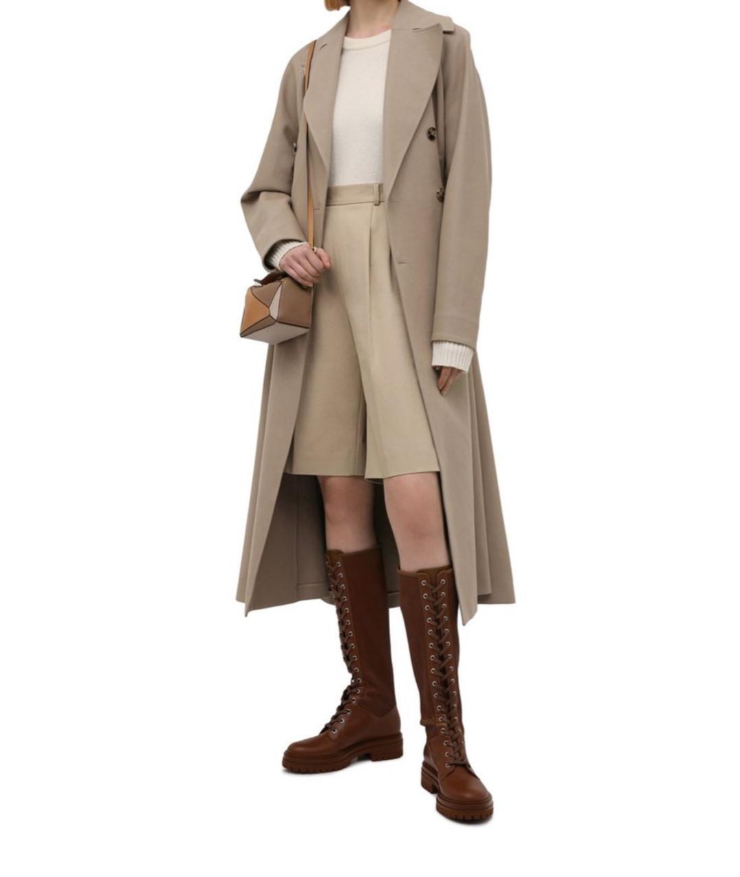 GIANVITO ROSSI Горчичные кожаные полусапоги, фото 2