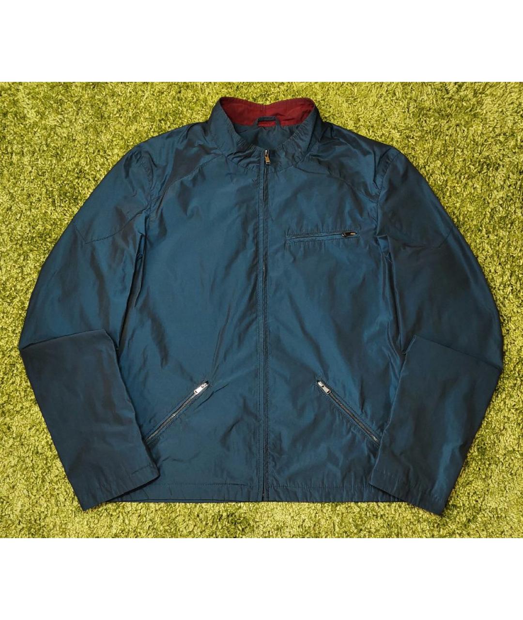 HUGO BOSS Синяя полиэстеровая куртка, фото 2