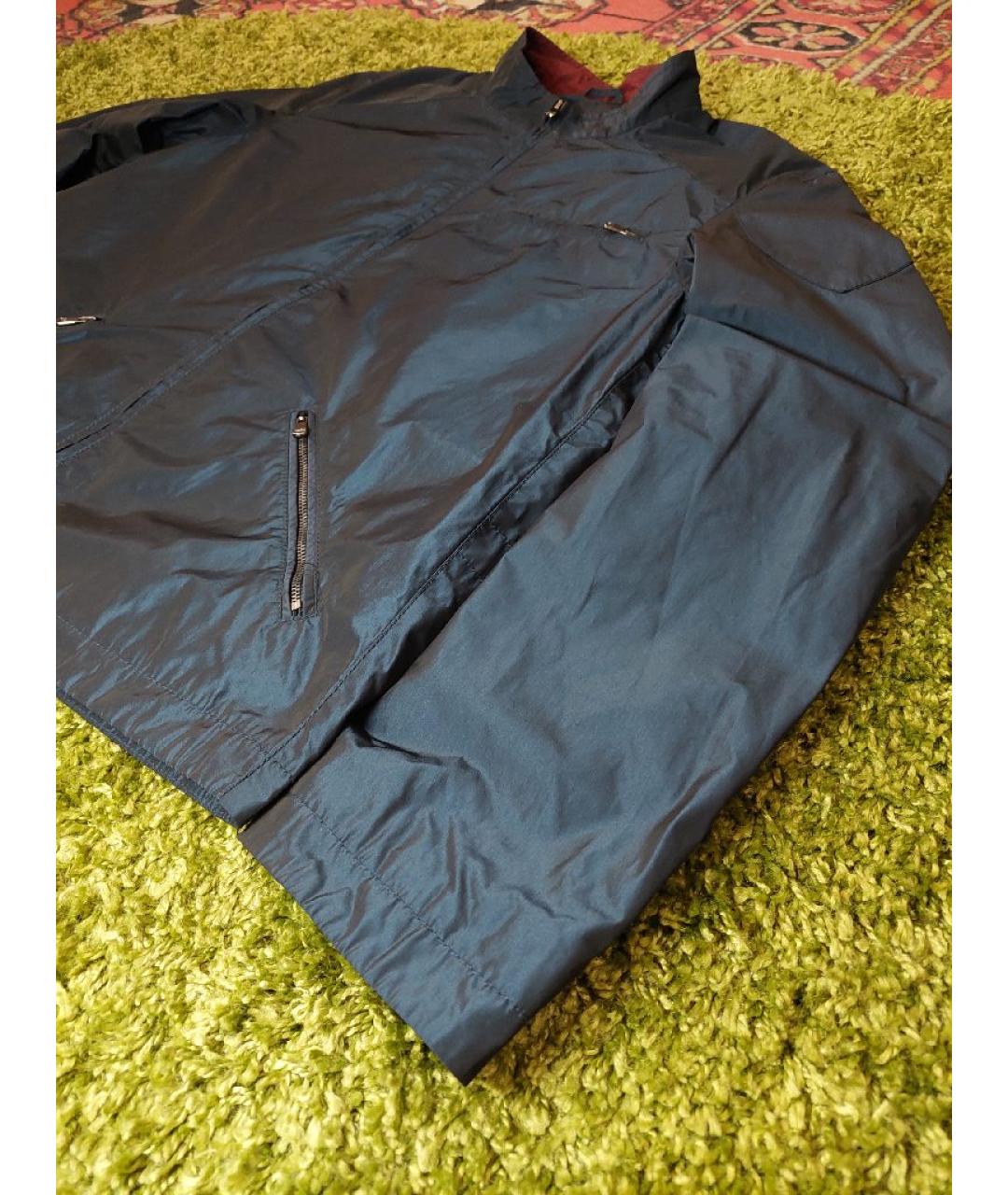 HUGO BOSS Синяя полиэстеровая куртка, фото 8
