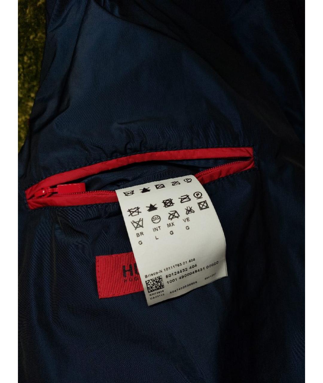 HUGO BOSS Синяя полиэстеровая куртка, фото 3