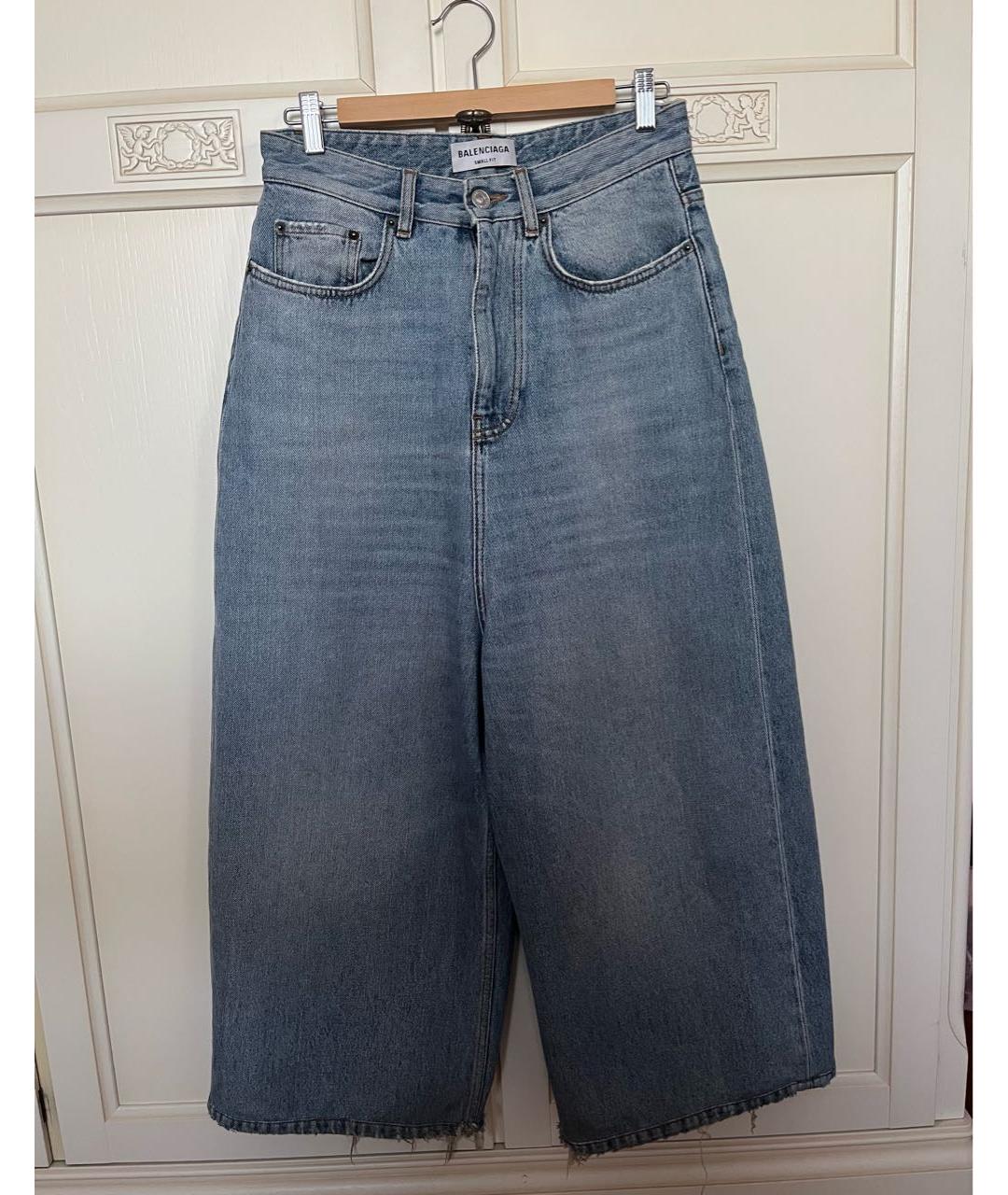 BALENCIAGA Голубые прямые джинсы, фото 5