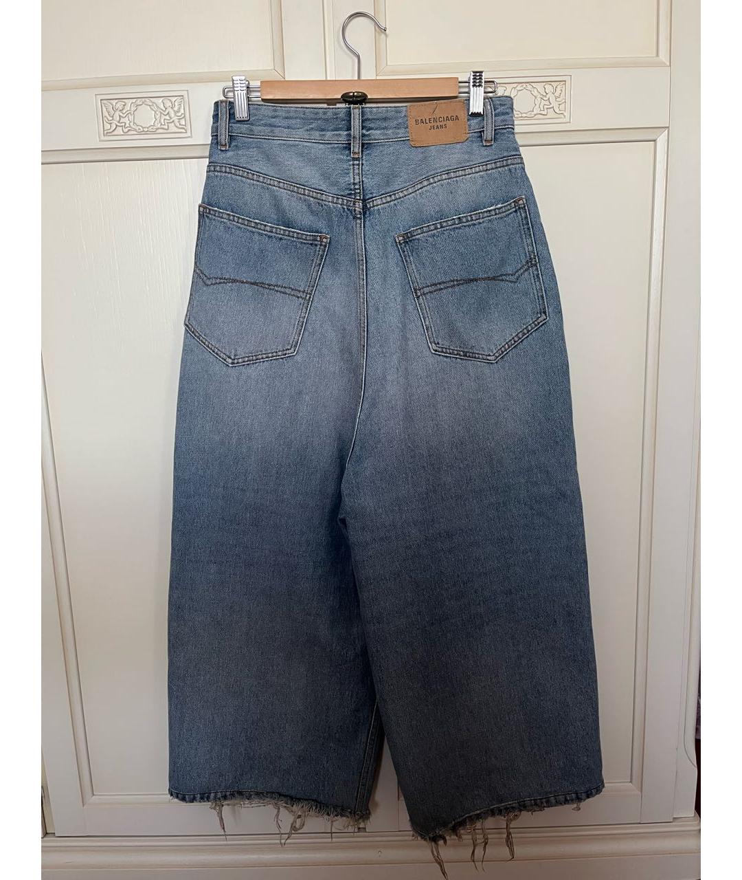 BALENCIAGA Голубые прямые джинсы, фото 2