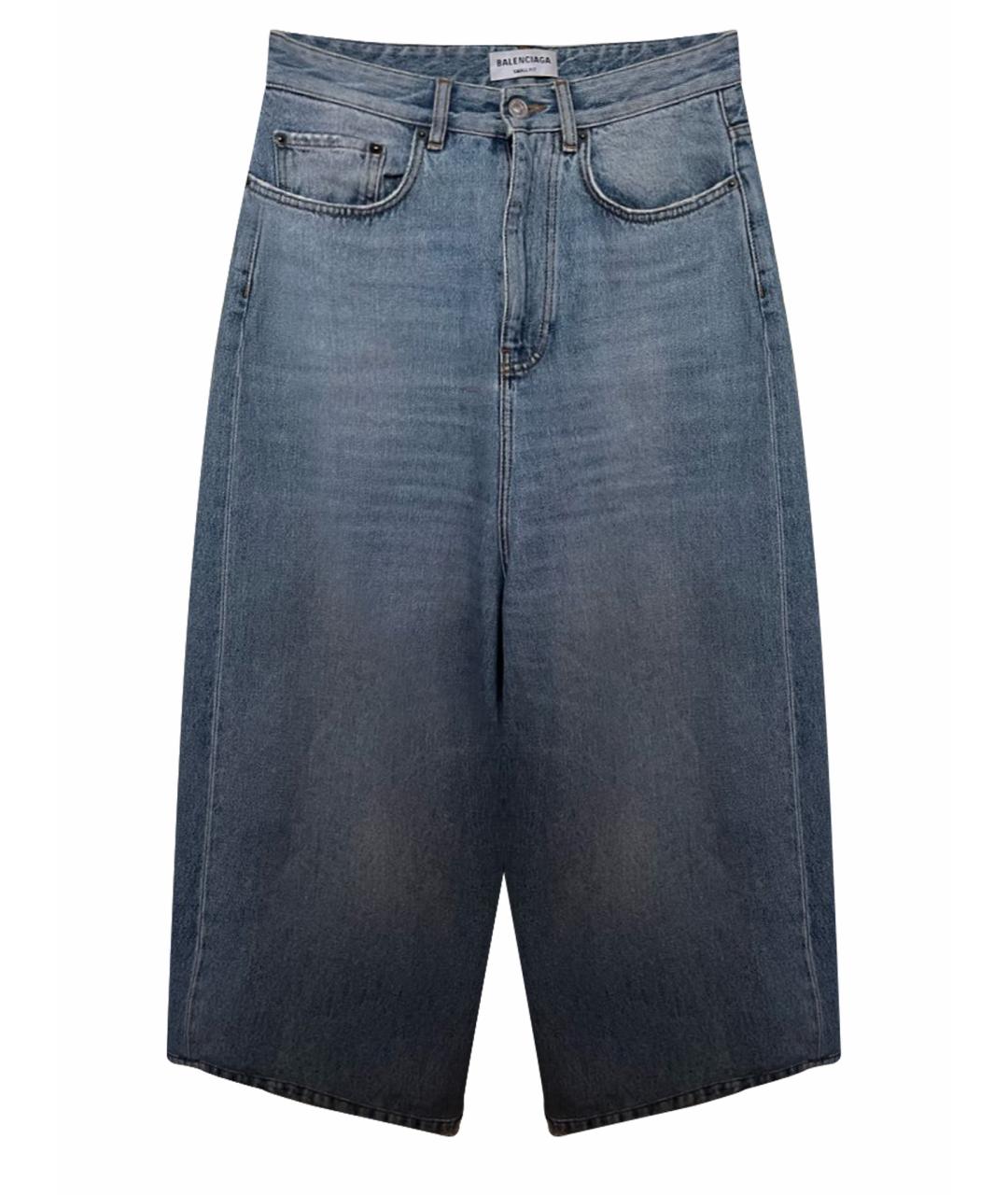 BALENCIAGA Голубые прямые джинсы, фото 1