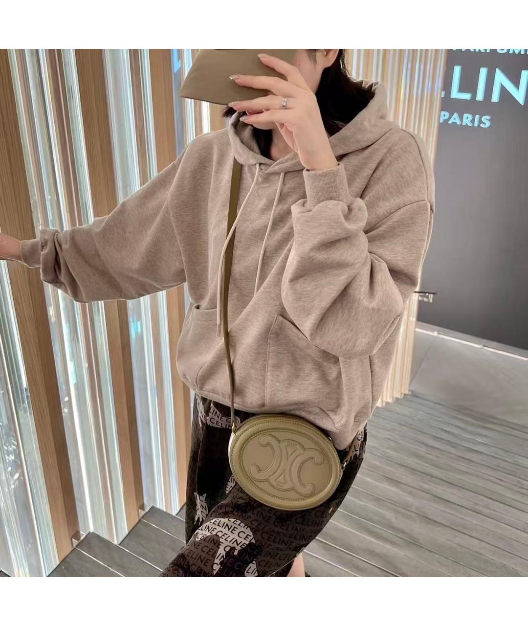 CELINE Салатовая кожаная сумка через плечо, фото 4