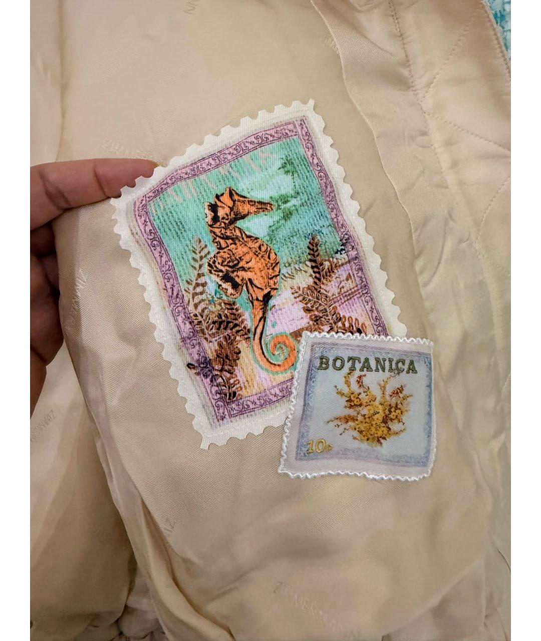 ZIMMERMANN Бежевая шелковая куртка, фото 4