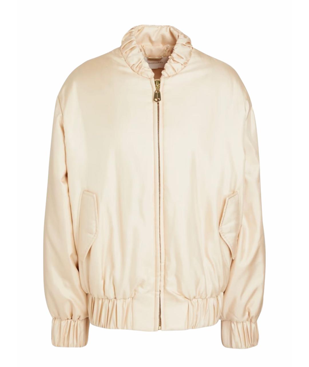 ZIMMERMANN Бежевая шелковая куртка, фото 1