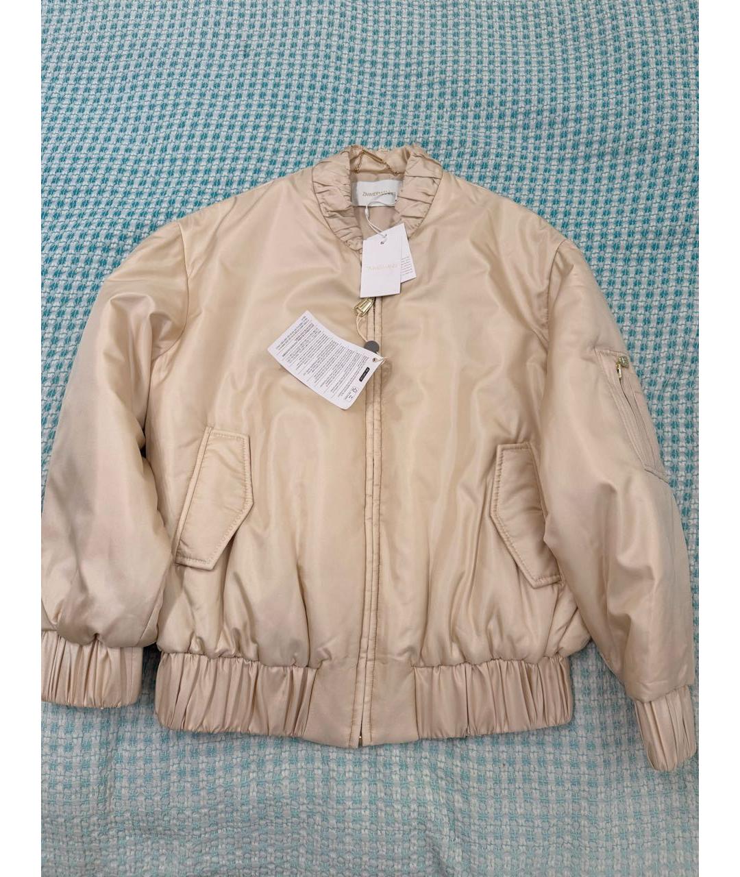 ZIMMERMANN Бежевая шелковая куртка, фото 2