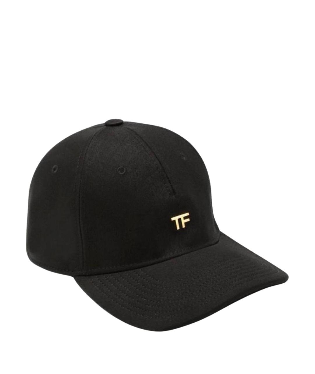 TOM FORD Черная хлопковая кепка, фото 1