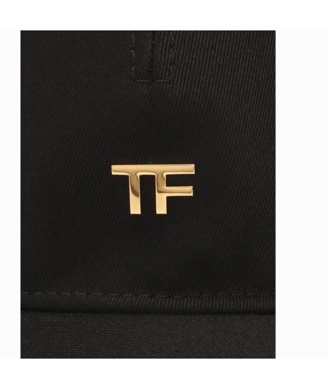 TOM FORD Черная хлопковая кепка, фото 3