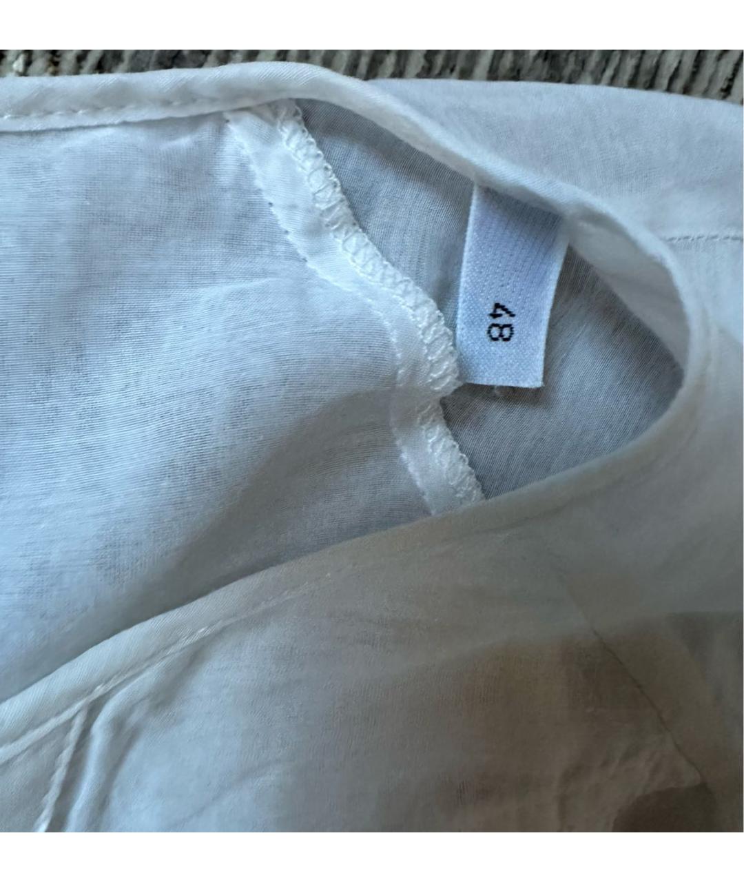 ICEBERG Белая шифоновая блузы, фото 5