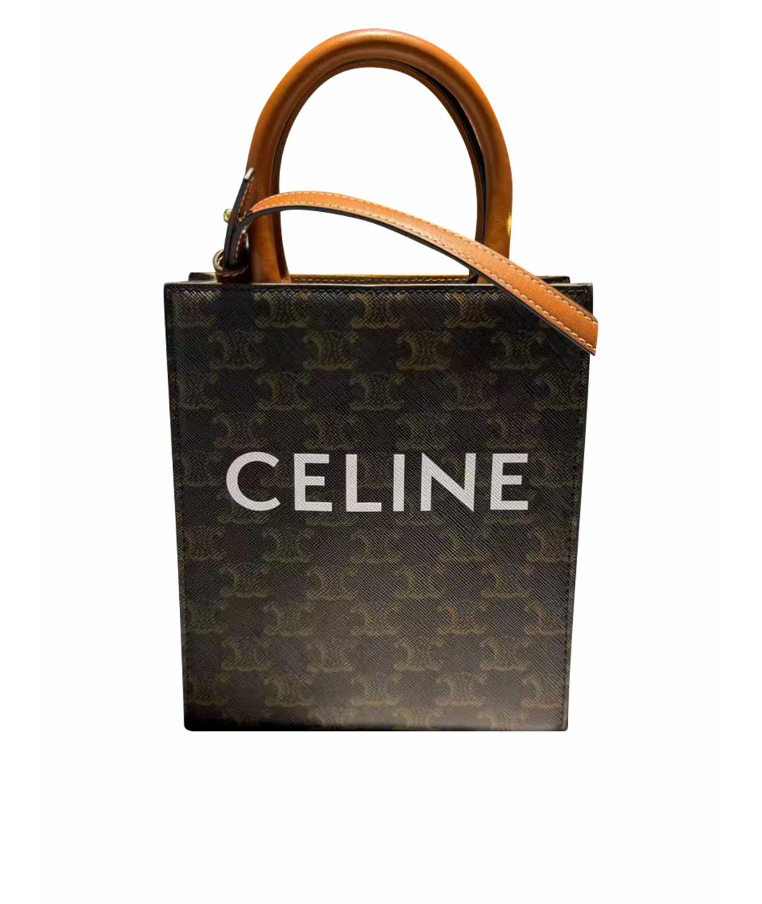 CELINE Коричневая сумка через плечо, фото 1