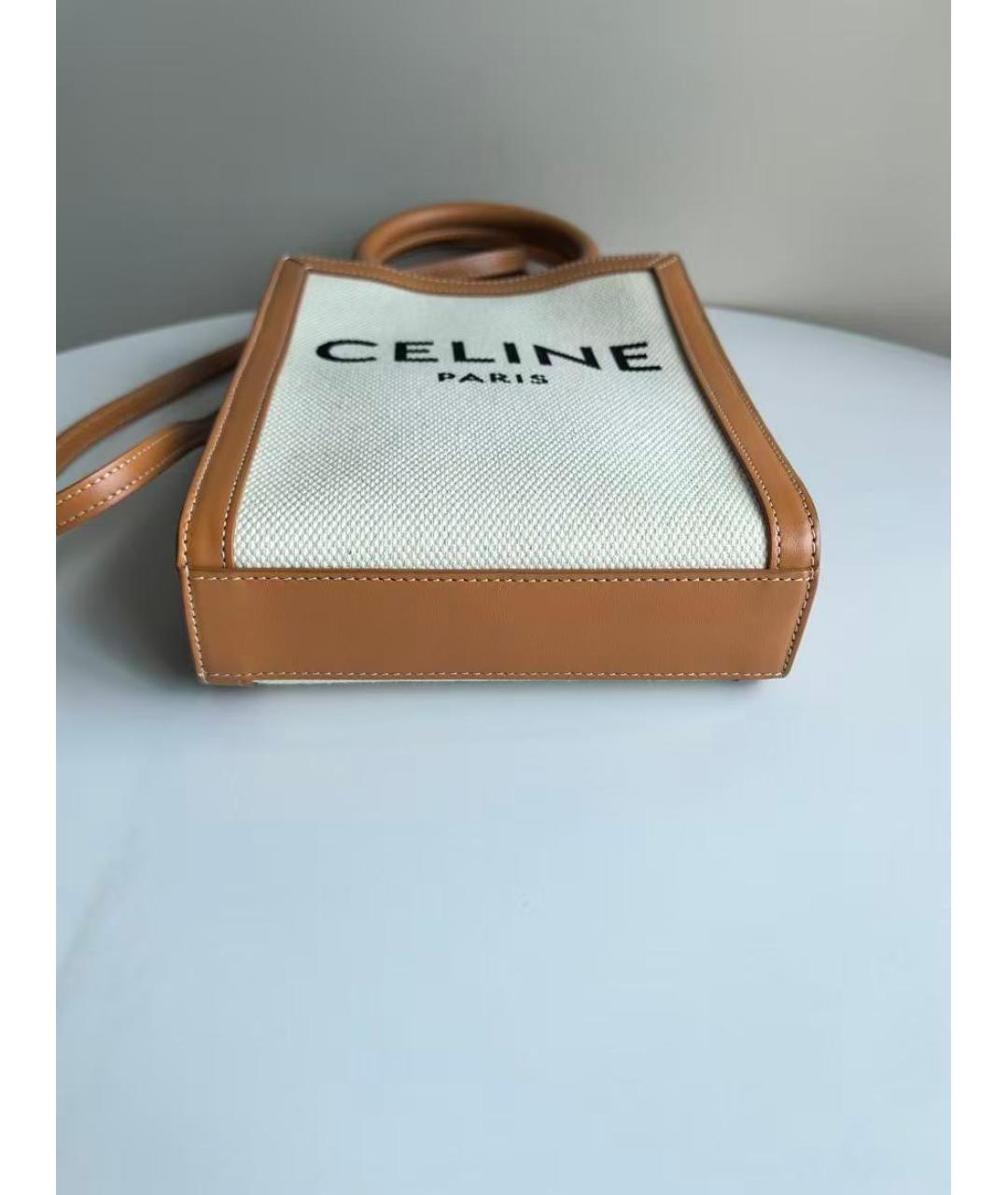 CELINE Белая сумка через плечо, фото 5