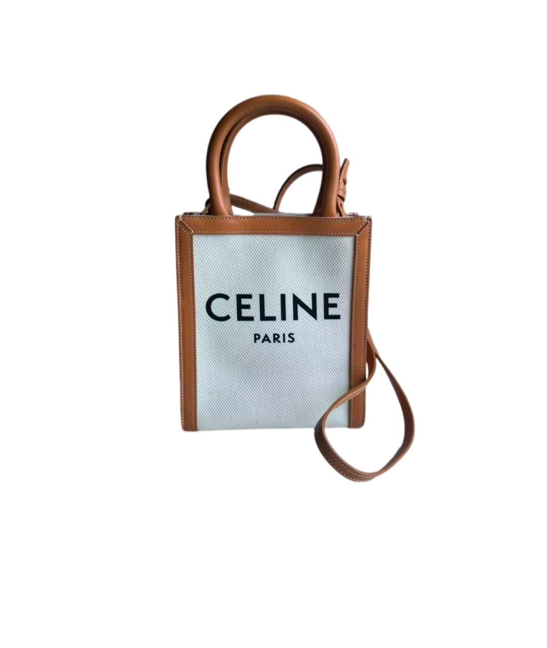 CELINE Белая сумка через плечо, фото 8