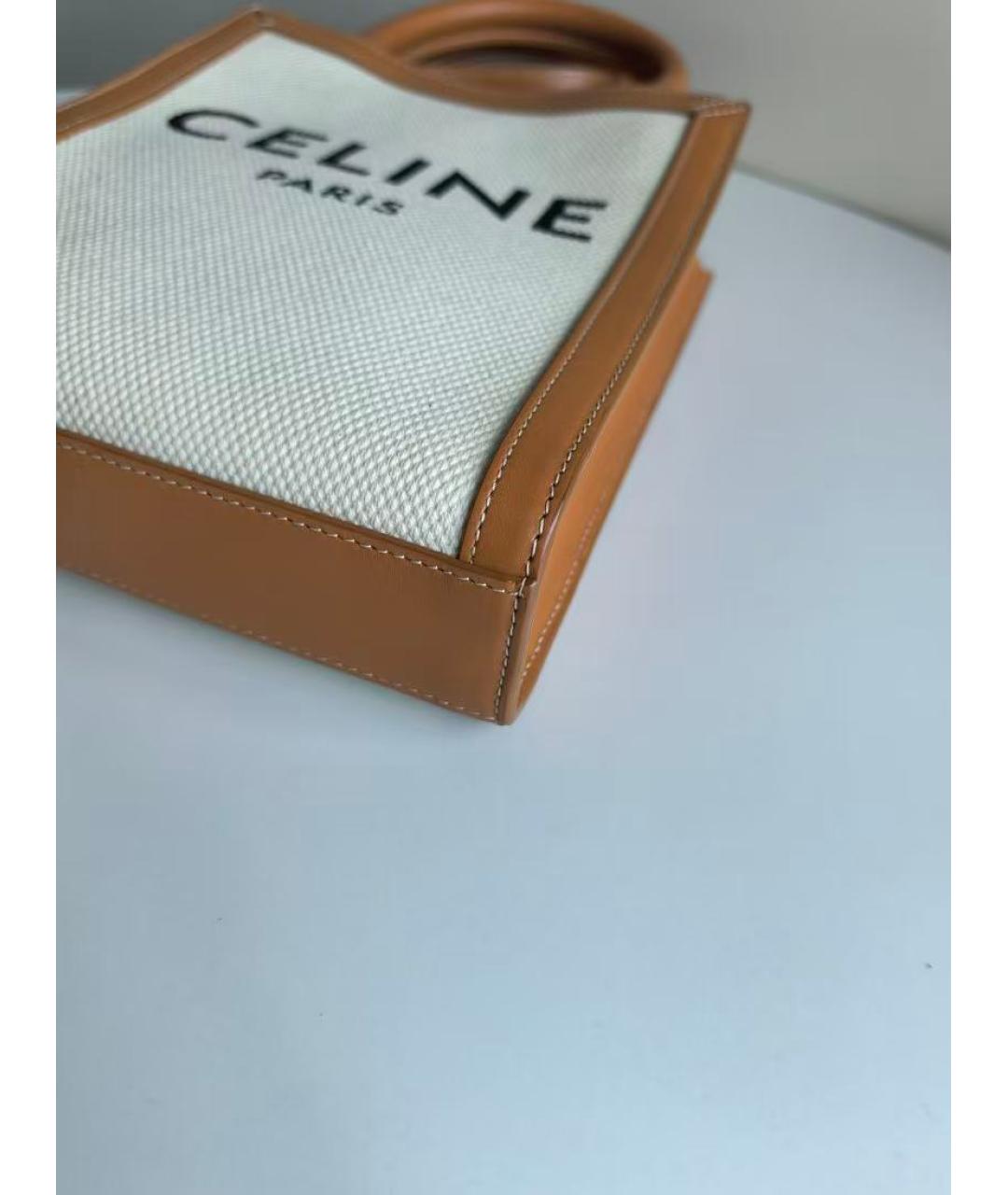 CELINE Белая сумка через плечо, фото 6