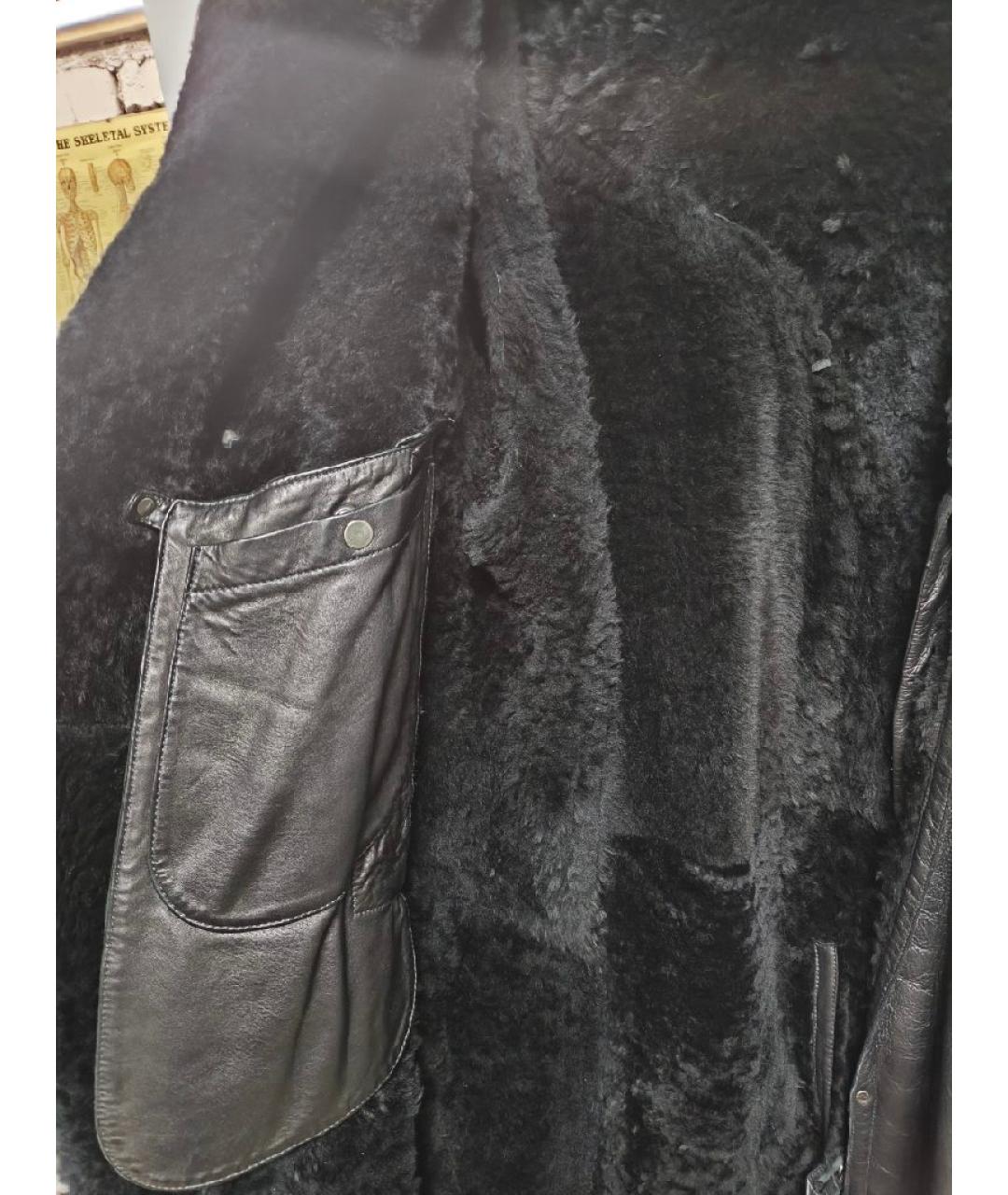 J.LINDERBERG Черная кожаная дубленка/шуба, фото 4