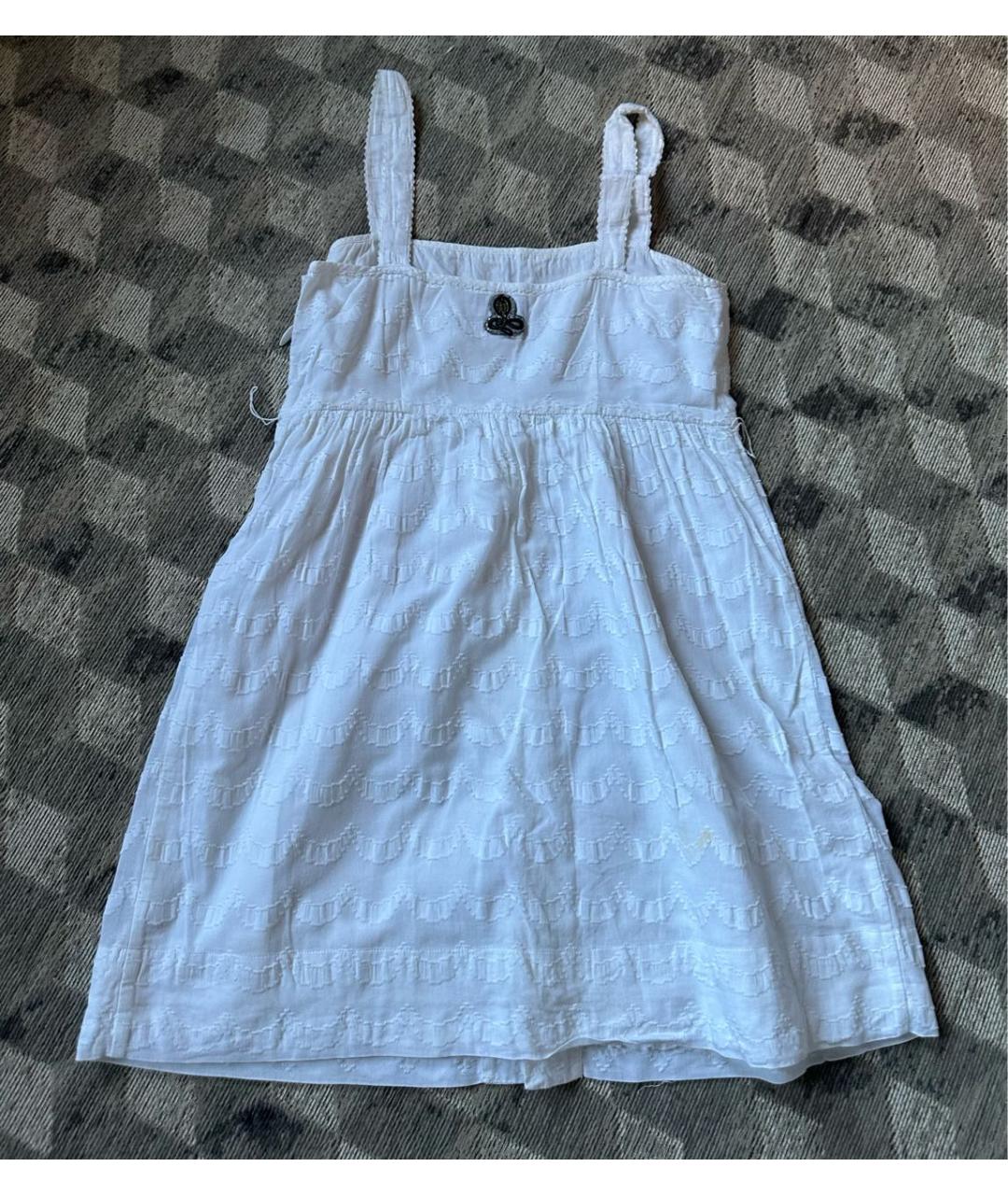 JUICY COUTURE Белый хлопковый сарафан, фото 2