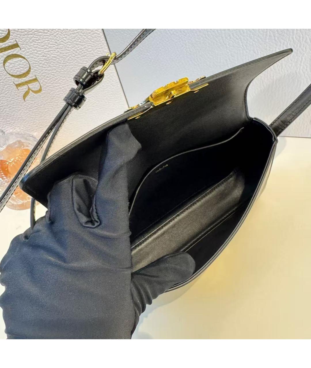 CELINE Черная кожаная сумка через плечо, фото 7