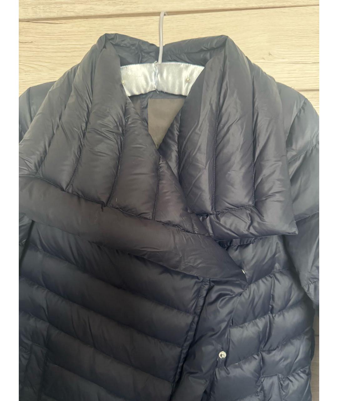 VERA WANG Темно-синий полиэстеровый пуховик, фото 4