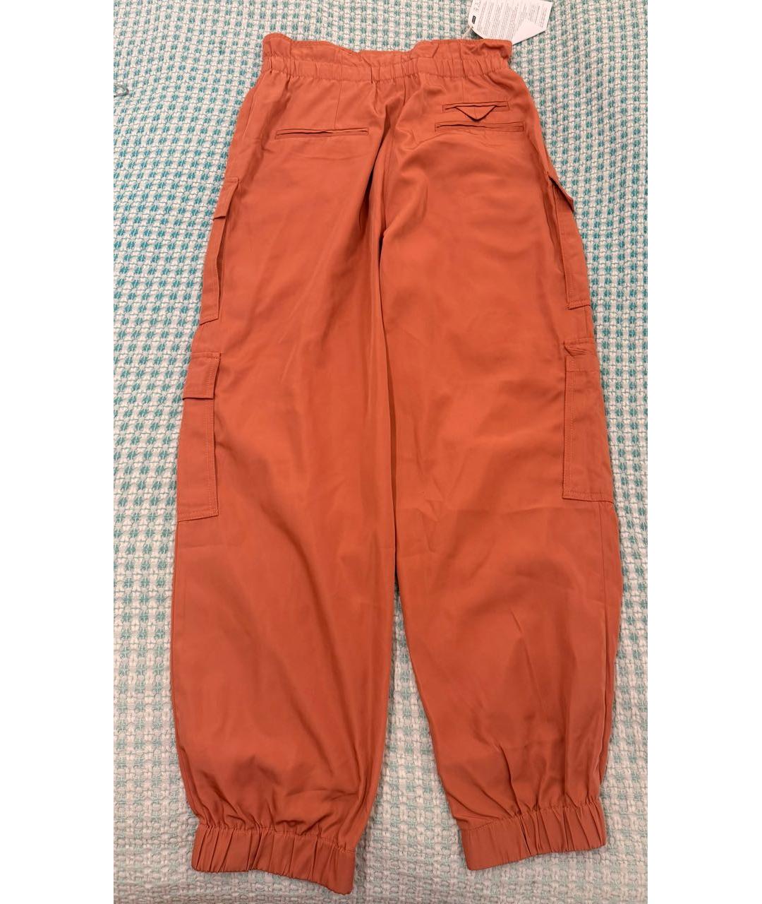 SANDRO Коралловые полиэстеровые прямые брюки, фото 6