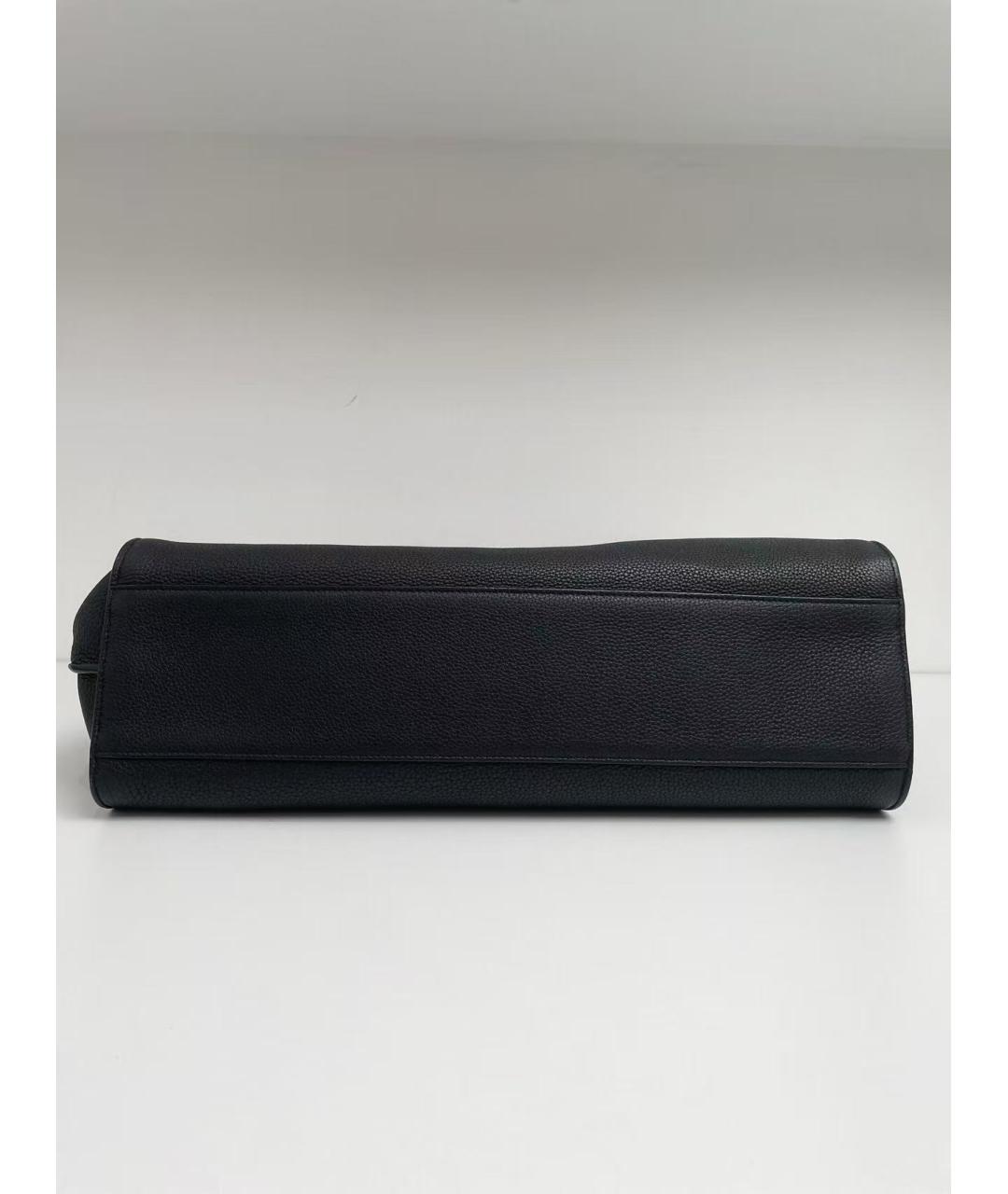 SAINT LAURENT Черная кожаная сумка через плечо, фото 6