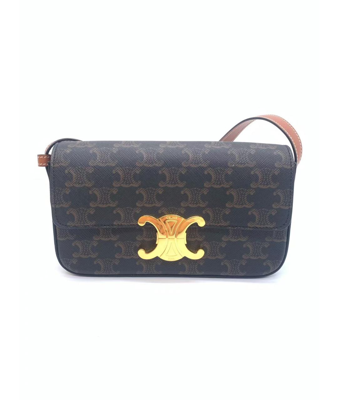 CELINE Коричневая сумка через плечо, фото 2