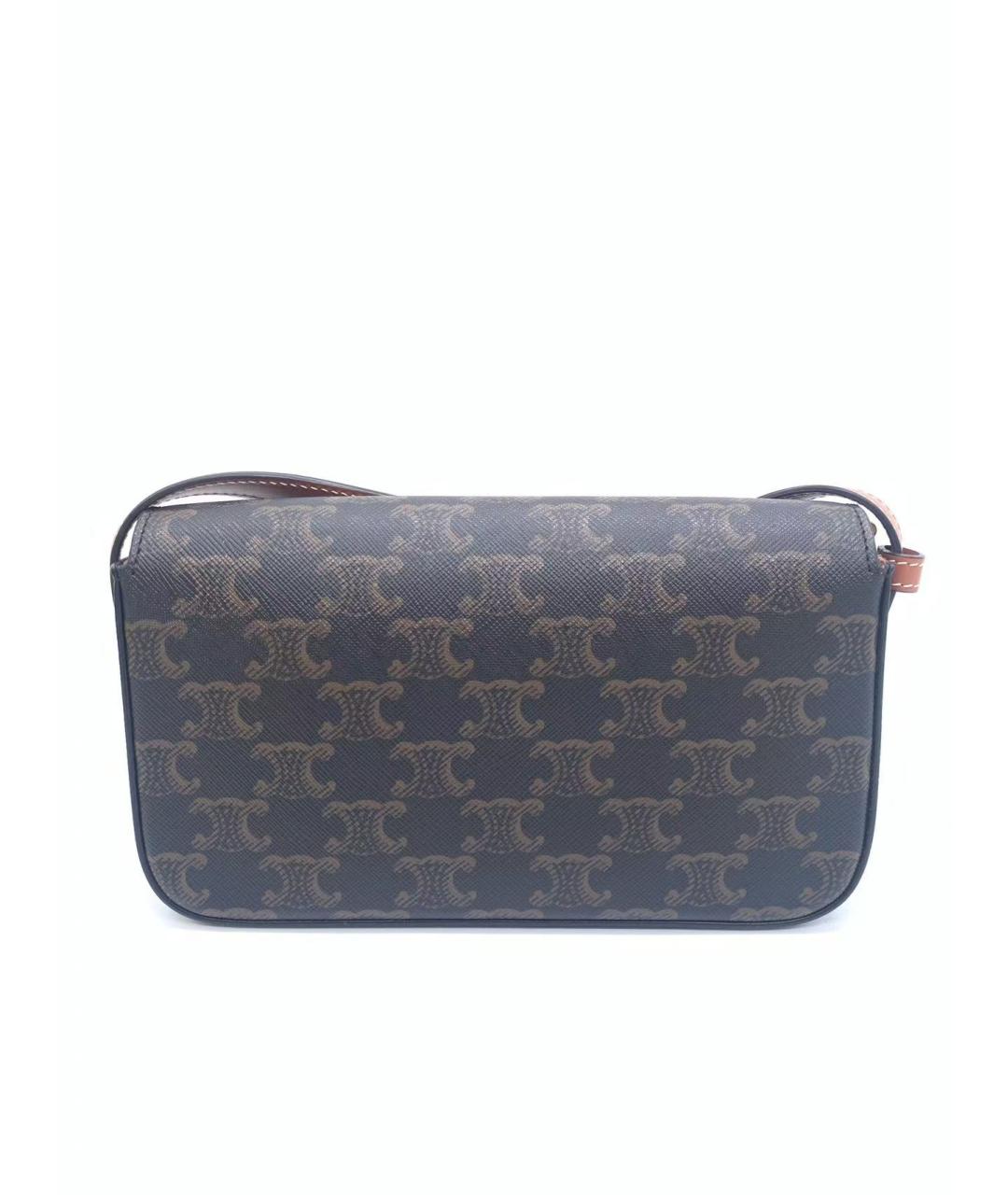 CELINE Коричневая сумка через плечо, фото 3