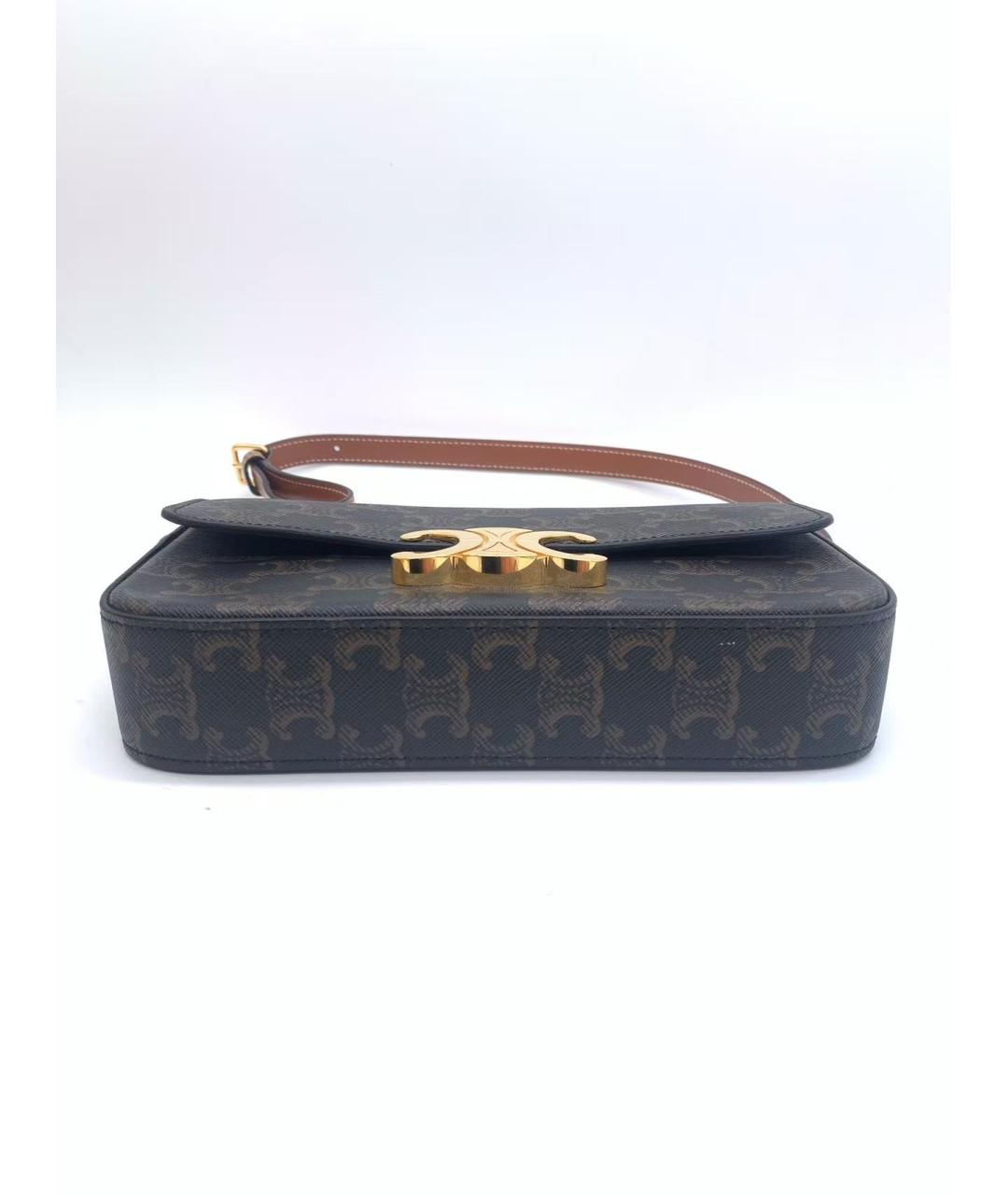 CELINE Коричневая сумка через плечо, фото 5