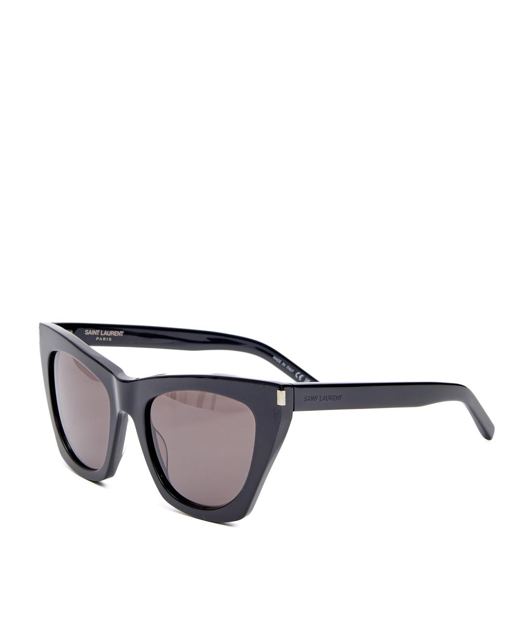 SAINT LAURENT Черные пластиковые солнцезащитные очки, фото 2