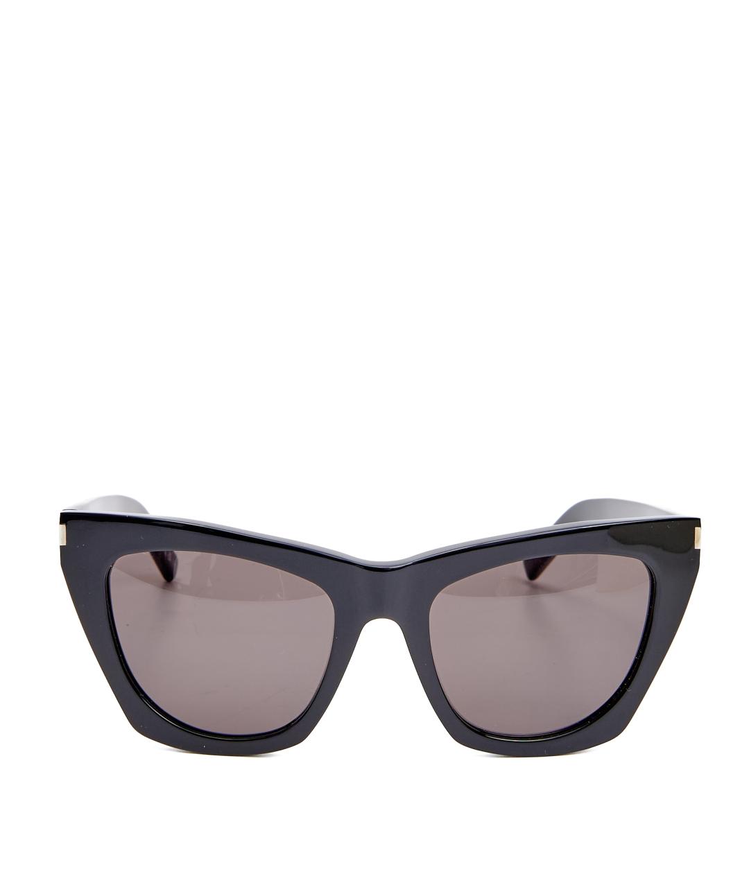 SAINT LAURENT Черные пластиковые солнцезащитные очки, фото 1