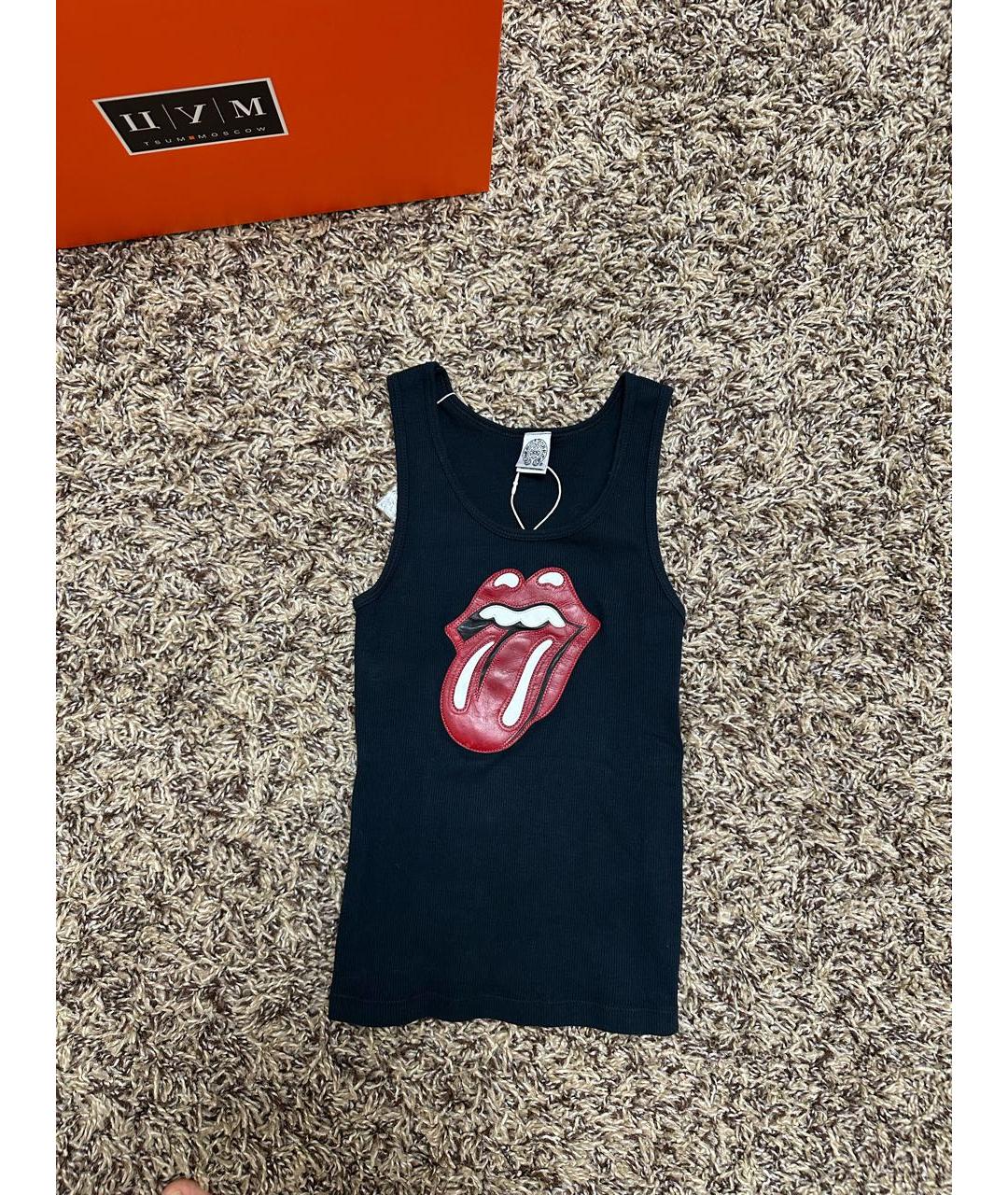 CHROME HEARTS Черная кожаная майка, фото 8