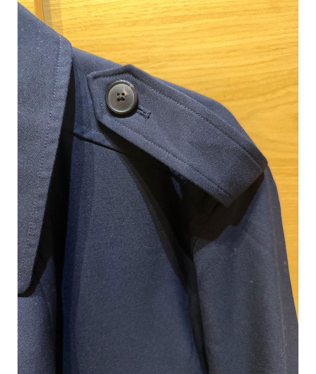 DRIES VAN NOTEN Темно-синяя шерстяная куртка, фото 4