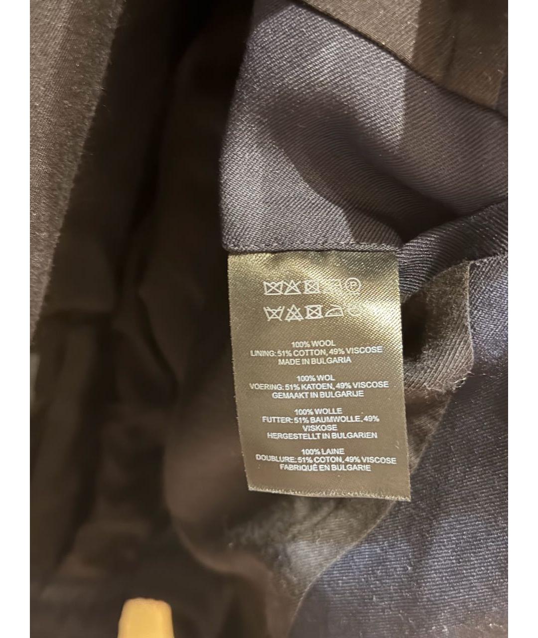 DRIES VAN NOTEN Темно-синяя шерстяная куртка, фото 6