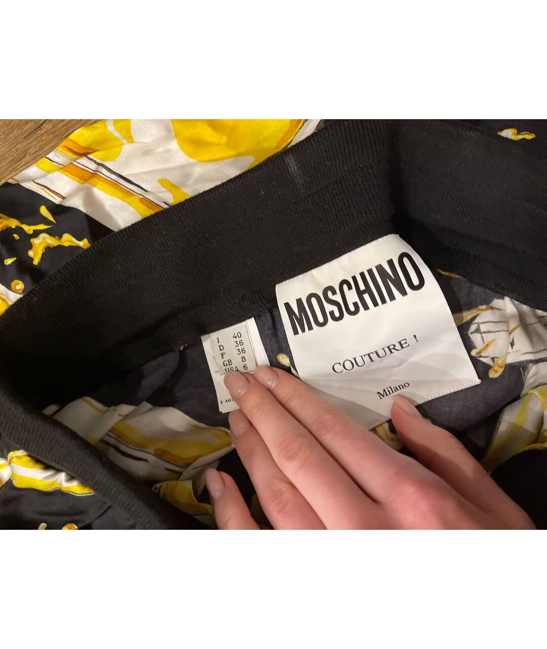 MOSCHINO Шелковые прямые брюки, фото 4