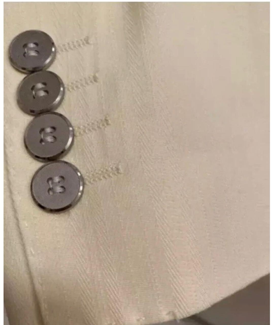 DOLCE&GABBANA Бежевый хлопковый жакет/пиджак, фото 4