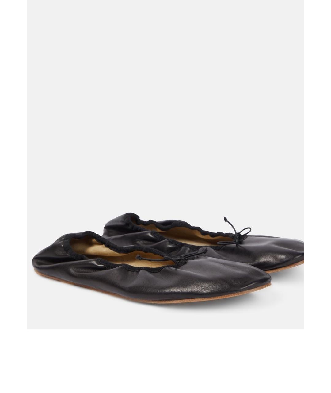 THE ROW Коричневые кожаные балетки, фото 6