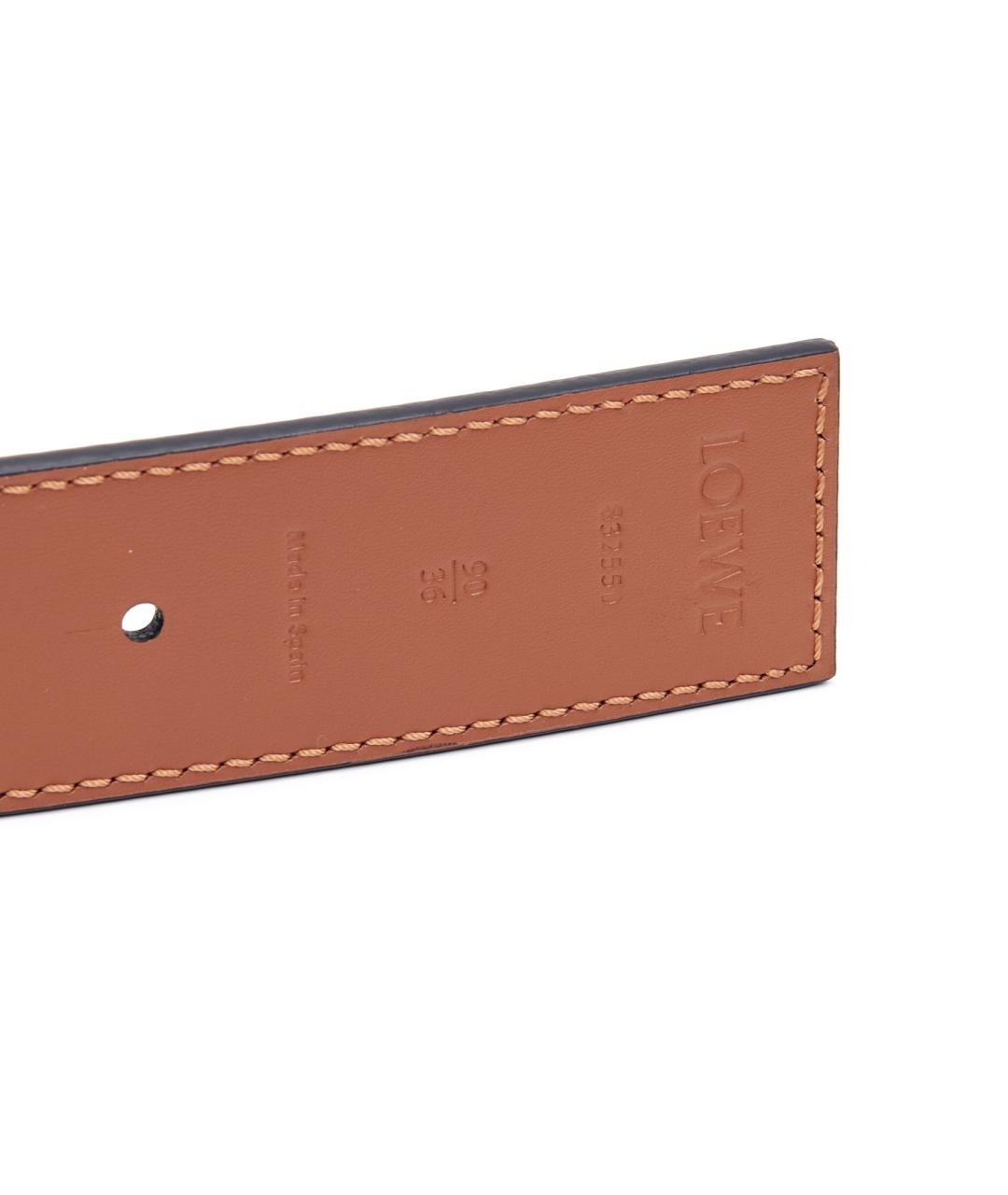 LOEWE Коричневый кожаный ремень, фото 4