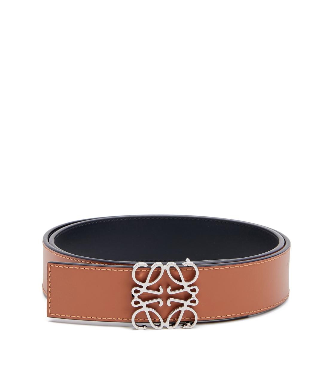 LOEWE Коричневый кожаный ремень, фото 1