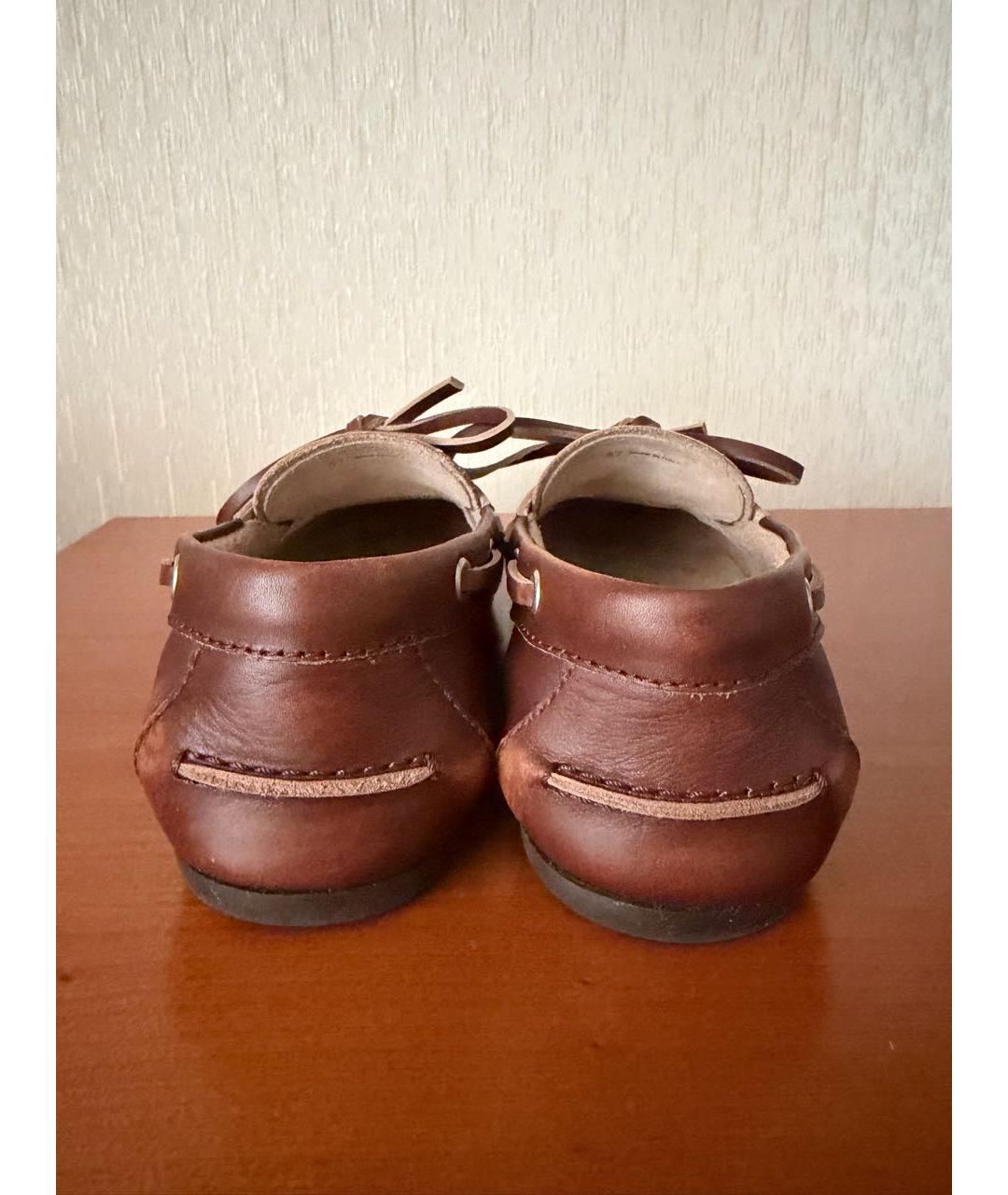 MIU MIU Коричневые кожаные лоферы, фото 3