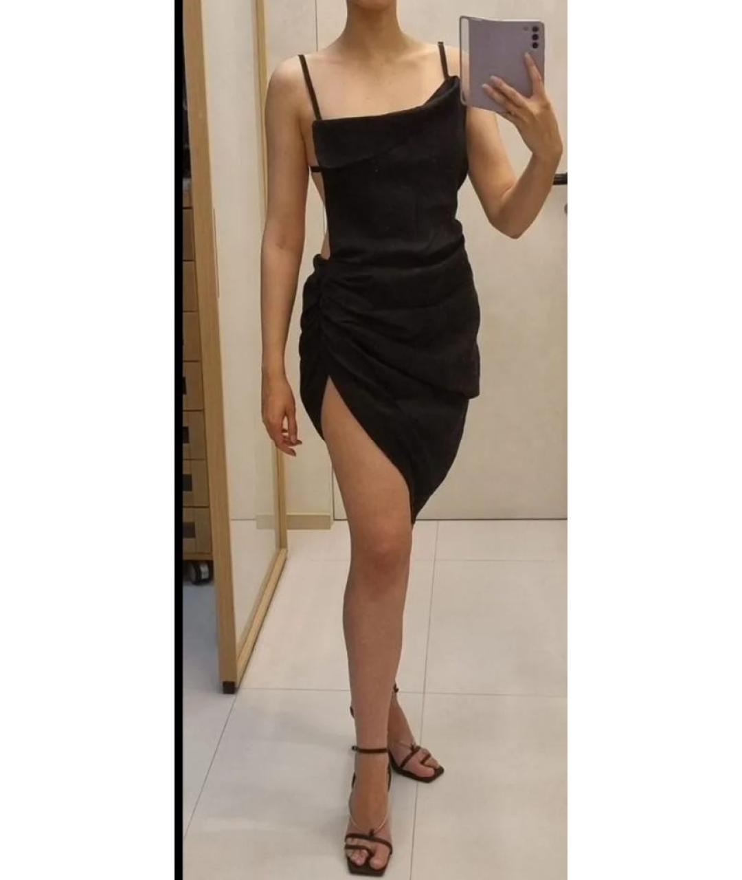 JACQUEMUS Черное коктейльное платье, фото 2